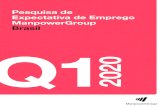 Pesquisa de Expectativa de Emprego ManpowerGroup Brasil Q1 · 2 Pesquisa de Expectativa de Emprego ManpowerGroup Comparativo por Porte das Empresas Os empregadores participantes são