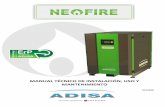 MANUAL TÉCNICO DE INSTALACIÓN, USO Y MANTENIMIENTOadisaheating.com/wp-content/uploads/2020/07/DOSSIER-NEO... · 2020-07-28 · NEO FIRE – Manual técnico de instalación, uso