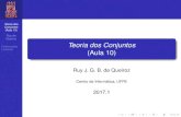 Teoria dos Conjuntos (Aula 10)ruy/conjuntos/aula10.pdfTeoria dos Conjuntos (Aula 10) Ruy de Queiroz Ordenac¸oes˜ Lineares Teoria dos Conjuntos Similaridade Fact Similaridade e uma