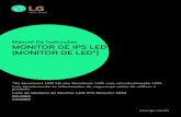 Manual De Instruções MONITOR DE IPS LED …img.americanas.com.br/produtos/01/02/manual/128361235.pdf8 - Montagem da base do suporte 10 - Usando o suporte do cabo 11 - Instalação