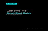Lenovo K5 - Entel Perú · A carregar A Lenovo não se responsabiliza pelo desempenho ou pela segurança de produtos não fabricados nem aprovados pela Lenovo. Utilize apenas baterias