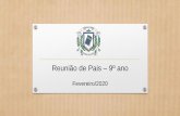 Reunião de Pais 9º ano - colegiosaopaulobh.com.br · Integração com Língua Portuguesa. PROJETO PRODUÇÃO DE TEXTO . 1ª etapa Avaliação Parcial: 10 Avalição Somativa: 10