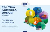 POLÍTICA AGRÍCOLA COMUM · POLÍTICA AGRÍCOLA COMUM pós-2020 Propostas legislativas Funchal, 11 de Dezembro de 2018