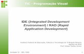 IDE (Integrated Development Environment) / RAD (Rapid ... · TIC - Programação Visual Unidade 12 – IDE / RAD 7 Pré-requisitos • Conhecimento de Programação Orientada a Objetos;