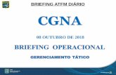 BRIEFING ATFM DIÁRIO CGNAportal.cgna.gov.br/files/abas/2018-10-08/painel... · sbfl sup aip (170/18) rwy 14/32 clsd 13 sep til 20 oct mon til sat 03:30/08:30 sbgl (d1577/18) sem