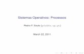 Sistemas Operativos: Processospfs/aulas/so1011/at/4proc.pdf · Sistemas Operativos: Processos Pedro F. Souto (pfs@fe.up.pt) March 22, 2011. Sumário Processos Conceito de Processo