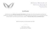 Certificado - UFRGS€¦ · Certificado . Certificamos que Adriana Coutinho Dos Santos participou da III Escola Brasileira de Sistemas Dinâmicos realizada no Hotel Villa Michelon,