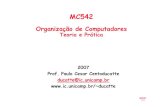Organização de Computadoresducatte/mc542/Slides/mc542_A_07_2s0… · MC542 Arquitetura de Computadores Exceções Micro-Arquitetura Avançadas MC542 7.2 “DDCA” - (Capítulo
