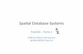 spatial database systems - postgis - INPEwiki.dpi.inpe.br/lib/exe/fetch.php?media=spatial... · 2014-07-30 · spatial database systems - postgis.pptx Author: Gilberto Queiroz Created