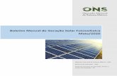 Boletim Mensal de Geração Solar Fotovoltaica …...Boletim Mensal de Geração Solar Fotovoltaica Maio/2020 Pág. 7 / 24 3. Recordes Tabela 2 – Recordes de geração solar fotovoltaica