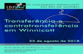 Transferأھncia em Winnicott Apresentaأ§أ£o5 Programa6 Conferأھncias8 Comunicaأ§أµes13 . 5 O Instituto
