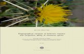 Biogeographical variation of herbivore · Califórnia provaram ser maiores e melhores competidores que os seus conspecíficos oriundos de Espanha, enquanto os híbridos inter-regionais