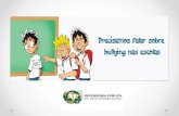O que é bullying? · BULLYING: • 07 de abril - Dia Nacional de Combate ao Bullying e à Violência na Escola em razão do massacre de Realengo ocorrido em 2011 no Rio de Janeiro