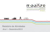 Relatório de Atividades - Mobilize · Recife terá transporte fluvial no rio Capibaribe (8/05) ... como plataforma aberta para a diversidade de opiniões e como espaço de aprofundamento