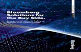 Bloomberg...8 9 Your technology partner for an integrated workflow. Order management solutions Our trade and order management solutions (OMS) are integrated with the rest of Bloomberg’s