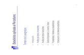 Estadística aplicada al Periodismo • Análisis de datos bivariantes. …2012)p2.pdf · Medidas de localización. Medidas de dispersión. Tema 2: Análisis de datos univariantes