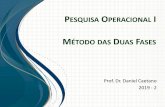 PESQUISA OPERACIONAL - caetano.eng.br PESQUISA OPERACIONAL I Prof. Dr. Daniel Caetano 2019 - 2 MÉTODO DAS DUAS FASES