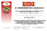 Certificado - ISO 9001 - Português - 2019 · 2019-10-01 · CERTIFICADO A EVS Brasil certifica que a organização: EPOXIGLASS INDÚSTRIA E COMÉRCIO DE PRODUTOS QUÍMICOS LTDA Rua