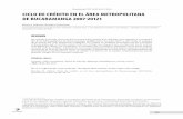 Económicas CUC 35 (2): 25-37, 2014 CICLO DE CRÉDITO EN EL ÁREA METROPOLITANA DE ... · 2015-06-01 · Ciclo de crédito en el área metropolitana de Bucaramanga 2007-2012, Económicas