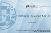 NO PORTUGAL 2020 - WordPress.com · 2015-02-16 · 4,4 KM € disponíveis para ... Alliance for Social Impact Investment / Workshop Investimento Social / 11 Fev 2015 Carla Pedro,