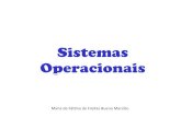 O que é um sistema operacional? - IFSULDEMINAS · “Um Sistema Operacional pode ser definido como um gerenciador dos recursos que compõem o computador (processador, memória, I/O,