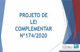 PROJETO DE LEI COMPLEMENTAR Nº174/2020rio.rj.gov.br/dlstatic/10112/91237/4287628/LC174_site.pdf · Durante o trâmite do projeto de Lei Municipal 174/2020, a SMU e a CMRJ, por meio