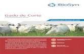 Gado de Corte - BioSynbiosyn.com.br/pdf/2017-FOLHETO-GADO-DE-CORTE.pdf · Gado de Corte Suplementação ativa Gado de Corte Misturado ao sal mineral. Incluir 100 gramas do produto