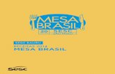 MESA BRASIL · 2020-04-15 · e nutritivas receitas. Com o objetivo de intensificar as ações educativas já desenvolvidas junto às instituições sociais cadastradas no Programa