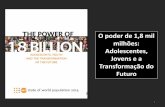 O poder de 1,8 mil milhões: Adolescentes, Jovens e a ...€¦ · Os/as jovens são atualmente 1.8 mil milhões, numa população total de 7.3 mil milhões(cerca de 25%); A geração