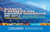 AvAnços e desAfios dAs energiAs renováveis em …solarenergy.com.br/wp-content/uploads/2014/12/avancos-e...índice menor en el uso de carbón y de energía nuclear, pero una gran