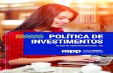 POLÍTICA DE INVESTIMENTOS - IAPP€¦ · avaliação dos ativos Todos os títulos e valores mobiliários integrantes das carteiras de investimentos do plano da Entidade ou fundos