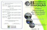 Palestra: Plano Municipal de Educação: Regime de Colaboração …€¦ · realizado na semana pedagógica, entre os meses de janeiro e fevereiro do corrente ano, palestras envolvendo
