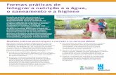 Formas práticas de integrar a nutrição e a água, o ... · de governo robustos Planos nacionais de WASH e nutrição financiados a 100%, com estratégias de financiamento ... formas