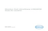 Dell UltraSharp U3818DW Monitor Guia do usuário · 2020-06-12 · • Tela com área visível de 95,29 cm (37,5 polegadas) (Medida diagonalmente). Resolução de 3840 x 1600 (21:9)