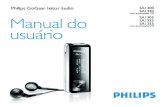 Philips GoGear leitor áudio SA1330 sem sintonizador FM … · 2006-05-19 · 22 Organizar e transferir fotos e músicas com o Windows Media Player 10 22 Acerca do Windows Media Player