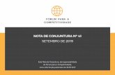 ESTA NOTA DE CONJUNTURA TEM O PATROCÍNIO DEforumcompetitividade.org/wp-content/uploads/2019/... · • No 2º trimestre de 2019, a taxa de poupança das famílias caiu de 6,1% para