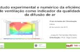 Orientação: Prof. Olga Castro€¦ · 15.as Jornadas de Climatização Lisboa 22 de outubro de 2015. Conteúdo Introdução Motiva ção Objetivos Metodologias Eficiência de ventila