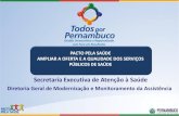 Secretaria Executiva de Atenção à Saúde - Pernambucoportal.saude.pe.gov.br/sites/portal.saude.pe.gov.br/... · 2015-04-01 · * Fonte: UPA/SES Consultas Médicas de Urgência