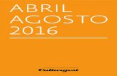 ABRIL AGOSTO 2016 - Culturgest · ABRIL AGOSTO 2016. Livraria de arte A Culturgest dispõe em Lisboa de uma livraria especializada em arte contemporânea, cujos títulos são criteriosamente
