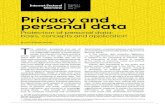 Internet Sectoral Overview Privacy and personal data · personal data within the framework of the LGPD takes place horizontally and is applied to all economic sectors, as well as