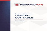 Bacharelado em CIÊNCIAS CONTÁBEIS - UNIVERSO EAD · 2017. 5. 17. · um trabalho científico e um projeto de pesquisa devem apresentar, além de discutir sobre os aspectos e problemas
