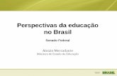 Perspectivas da educação no Brasil · 2013. 5. 17. · Educação Infantil Taxas de atendimento Fonte: Censo Demográfico/IBGE e PNAD 2009/IBGE Creches Pré-Escola . 9,4 . 23,6