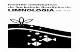 Associação Brasileira de Limnologia · 2016. 2. 10. · da pela colega Clance Panttz, organizará urn excelcnte congresso da SBL que marcarâ de forma especial o final do século