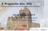 A Propósito dos SIG · vectorização em Arcgis 10.3 Base de dados de informação da evolução de todos os concelhos criados desde a fundação de Portugal no Alentejo Central