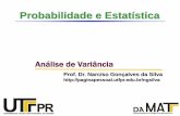 Probabilidade e Estatística - UTFPRpaginapessoal.utfpr.edu.br/.../probabilidade-e-estatistica-ma65a/Ano… · 4 23 27 25 34 5 21 24 29 28 ∑ 115 135 130 155 535 No rep. 5 5 5 5