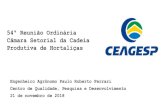 54ª Reunião Ordinária Câmara Setorial da Cadeia Produtiva de … · Situação atual Participação ativa dos fabricantes de embalagens ... A existência no Brasil de ... decisões