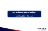 REUNIÃO GT FERROVIÁRIO - ANUTanut.org/wp-content/uploads/2018/04/ANUT-GT-Ferro... · transporte ferroviário de cargas • Metodologia e procedimentos de revisão tarifária •