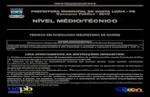 NT14-Santa Luzia - Nivel Médio Técnico - Técnico em ...cpcon.uepb.edu.br/concursos/PMSantaLuziaPB2015/prova_gabarito/… · Concurso Público - 2015 PMSL0 8 2 0 1 5 1 - Veriﬁque