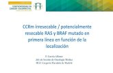 CCRm irresecable / potencialmente resecable RAS y BRAF ...€¦ · OS with EGFR inhibitors in RAS/KRAS exon 2 MT mCRC EGFR inhibitors are authorised only for RAS WT mCRC Sorich, et