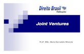 Joint Ventures€¦ · Contratos de Joint Venture Acordo-base ou Contrato-mãe é o instrumento que regulamenta as condições gerais do empreendimento contendo: objetivos, regras
